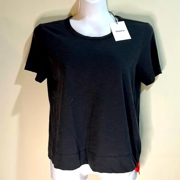theory short sleeve ruched t shirt